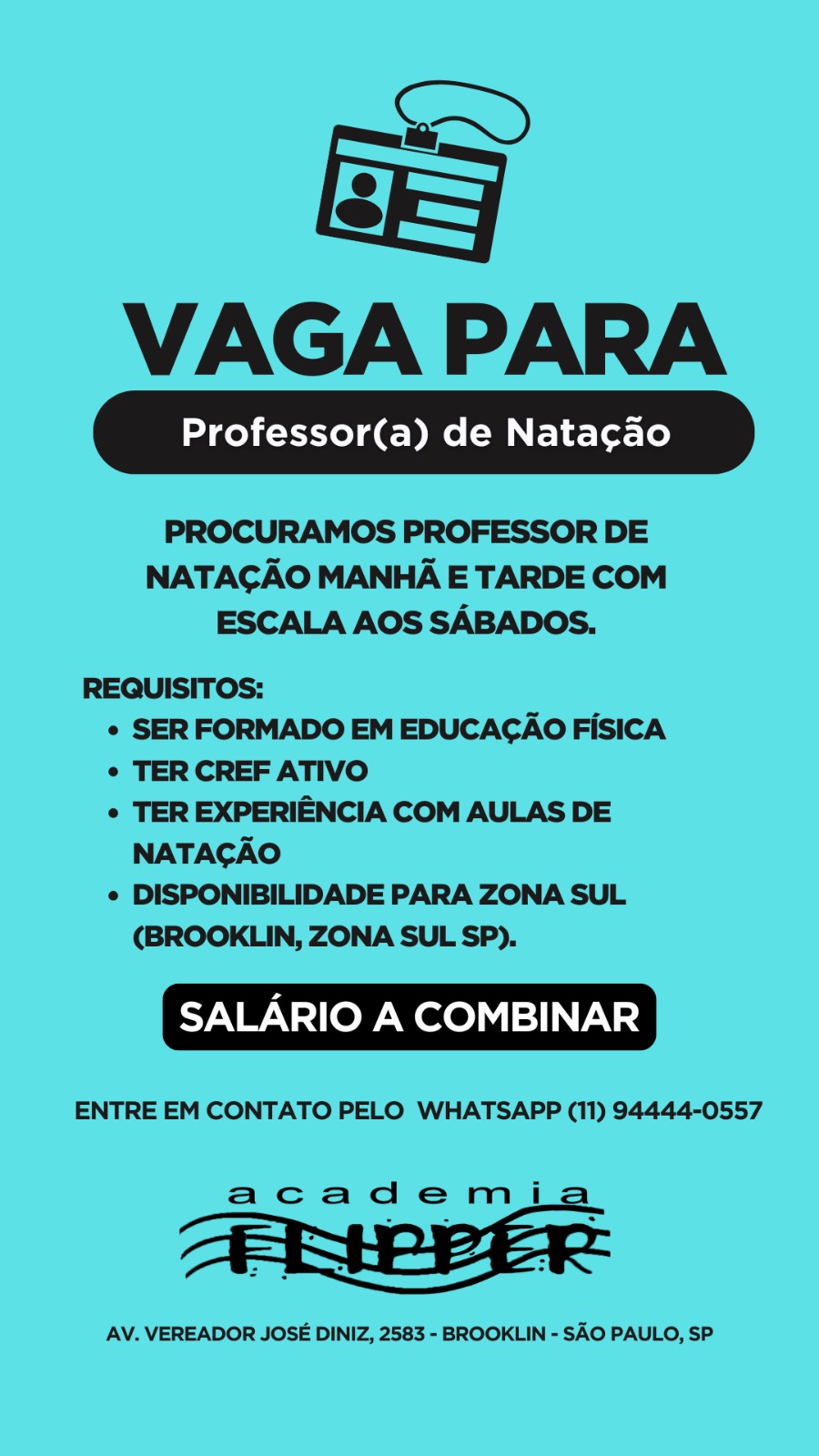 Professor de Natação