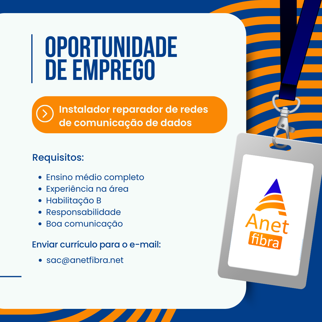 Instalador/reparador de redes de comunicação de dados